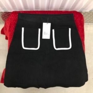 ZARA Knitted Skirt with Pockets, L, NWT